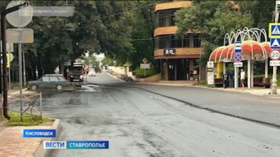 В Кисловодске завершается ремонт одной из главных улиц города