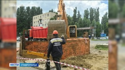 В Михайловске заменили аварийный участок коллектора